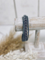 Preview: QOSS-Armband "LEVI" Silber, Blau, Grau