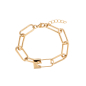 Preview: Edelstahl Armband "LOCK CHAIN" Gold
