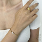 Preview: HERZALLELRIEBST - Edelstahl Ring "HEART" Gold