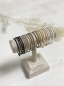 Preview: AziBi-iBizA - Armband "Stone row" weiß-gold