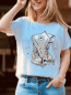 Mobile Preview: T-Shirt "SNEAKER" Weiß-Silber