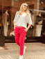 Preview: HERZALLELRIEBST - Lässige Chino-Hose "LOFT" kann von Größe 36-40 getragen werden, Pink