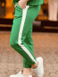 Preview: HERZALLERLIEBST - Chino Hose im Jogger-Style mit Seiten Streifen "NORA" in den Größsen S-XL wählbar, Grün