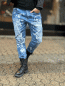 Preview: Boyfriend-Jeans "HUSTLER" in den Größen S-XL, Denim