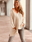 Mobile Preview: Stylischer Oversize Pullover "OSLO" Beige