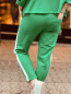 Preview: HERZALLERLIEBST - Chino Hose im Jogger-Style mit Seiten Streifen "NORA" in den Größsen S-XL wählbar, Grün