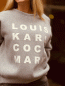 Mobile Preview: Lässiger Sweater "LOUIS KARL COCO MARK" Grau