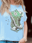 Mobile Preview: T-Shirt "SNEAKER" Weiß-Grün