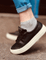 Preview: HERZALLERLIEBST - Sneaker Socken "PERLEN" Einheitsgröße 36-41, Grau