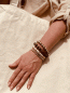 Preview: Cooles Armband aus Holzperlen mit tollem Anhänger "BUDDHA" Brauntöne