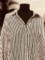 Preview: Gestreifte Oversize Musselin-Bluse "HANNI" kann von Größe 36-44 getragen werden, Weiß-Schwarz