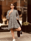 Preview: HERZALLERLIEBST - Zauberhaftes Musselin Tunika-Kleid "KIM" kann von Größe 36-42 getragen werden, Weiß-Schwarz