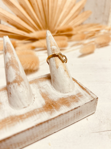 Edelstahl Ring "SMALL HERT" Gold