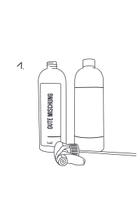 KAELL - Mischflasche für Reinigungskonzentrate