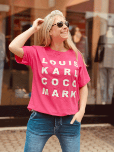 Herzallerliebst - T-Shirt "FASHION ICON" kann von Größe 36-40 getragen werden, Pink