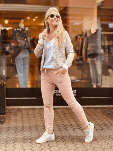 HERZALLERLIEBST - Jogger-Jeans "LOUIS" in den Größen XS-XL wählbar, Altrosa