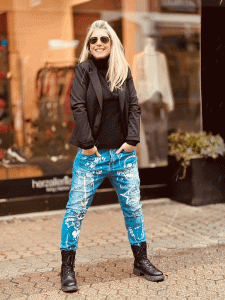 Boyfriend-Jeans "HUSTLER" in den Größen S-XL, Denim
