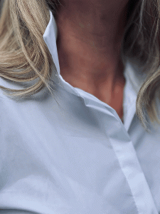 HERZALLERLIEBST - Taillierte Bluse "LOFT" in Größen XS-XXL verfügbar, Weiß