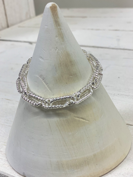 Wundervolles Armband "Twirled Chain" silber